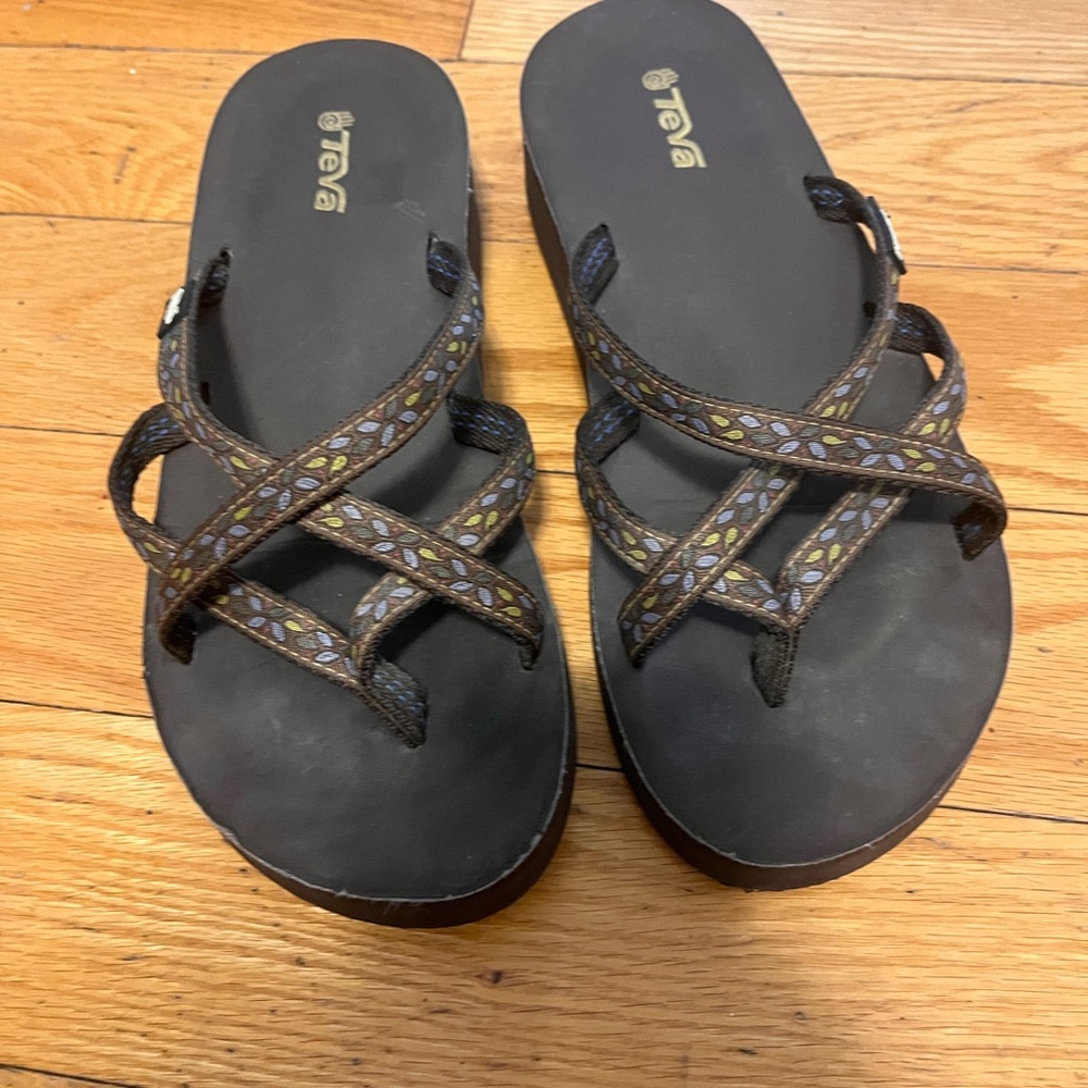 Teva Women's Black and Brown Sandals